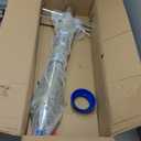 AIWFL Seedling Transplanter Long Handled Bulb Planter Tools Vegetable Young Plant Manual Plant Transplanter Stainless Steel Planting Garden Tools (Double Handle With Foot)