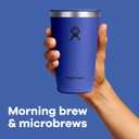 Hydro Flask All Around Tumbler Press-In Lid, Insulated Travel Mug, Stainless Steel Coffee Cup 16 Oz Tonal Black