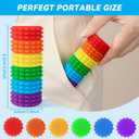 2Pack Spiky Fidget Toys for Adults Fun Sensory Stress Relievers, Anxiety & Focus Toys for Autistic Adults, Unique Gift Idea