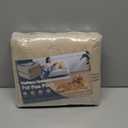 FunFurry Washable Guinea Pig Cage Liner - 2 Pack Reusable Washable Pee PadsWaterproof Guinea Pig Bedding for Small Animal - Rabbit Bunny Hamster Puppy (Cream, 24" X 47" - 2 Pack)