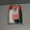 Ainibar 24 Pack Christmas Party Cups - 16oz Red, Green & White Stadium Cups with 24 Paper Straws, Festive Designs for Holiday Celebrations