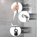 ZUEXT 32 Inch Brushed Nickel Stainless Steel Bathroom Shower Grab Bar | Grab Bar Handle for Wall, Shower Balance Bar, Safety Hand Rail Support, for Handicap Elderly Injury Seniors, 1.25" Diameter