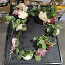 5FT Artificial Rose Flower Burgundy Fake Floral Garland for Wedding Ceremony Backdrop Arch Flowers Table Centerpieces Decorations