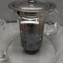 STNTUS Glass Teapot, 40 oz. / 1200 ml for Loose Tea, With Infuser and Stainless Steel Strainer, Stovetop Safe, 4-6 Cups