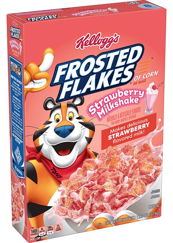 Kellogg's Frosted Flakes Strawberry Milkshake 13.2 ounces, BBD 06/11/2026