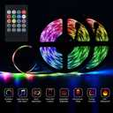 RV Awning Lights, 50FT RV Underglow Led Lights Kit, 12V Multi-Color Exterior Neon Accent Underbody Strip Lights for Camper Motorhome with Extension Cable, Music Sync, Waterproof