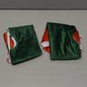 Soulchen 2 Pcs Small Christmas Tree Skirts 18 Inch Traditional Red and Green Velveteen Christmas Tree Skirt for Small Tabletop Trees Xmas Party Celebrations and Home Decoration