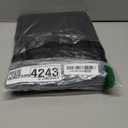 LUSHVIDA Square Fitted Table Cover Card Tablecloth 34x34 inch, 2 Packs Waterproof Elastic Vinyl Table Cloth with Flannel Backing Plastic Picnic Small Tables Top for Kitchen Dining Outdoor Party, Black