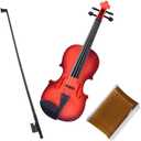 Vaguelly 1 Set Kids Violin Toy with Bow,Simulated Violin for Beginners,4 Strings Violin Toys Musical for Children, Included,Educational Music Toy