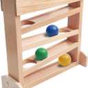 Montessori Ball Drop Toy for 2 3 Year Old, Wooden Ball Drop Toy Wooden Ball Tower for Toddlers, Pound a Ball for Toddlers Early Childhood Education Visual Tracking for Boys Girls Gift