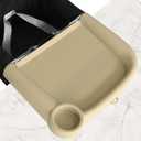 Upgraded Silicone Baby Dining Tray Compatible with Inglesina Fast Table Chair & Hook-On High Chairs, BPA-Free and Dishwasher Safe, Non-Slip Removable Baby Feeding Tray (Brown)