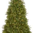 National Tree Company 7 ft Pre-Lit Dunhill Fir Full Artificial Christmas Tree, 700 Warm White LED Lights, 2,144 Tips, Includes Stand, Green
