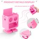 Anti-Slip Silicone Jacket Compatible with Yoto Mini (2024 Edition) Audio Player, Skin Cover Protective Sleeve for Music Players (Pink)