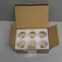 Arberlic G16.5 Light Bulb,4W E12 LED Bulb dimmable Equivalent E12 Candelabra Bulb 40 Watt,Warm White 2700K,400lm,CRI85+,AC120V,Edison Style,Clear Glass,ETL Listed,Pack of 6