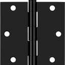 Probrico Interior Black Door Hinges, 3.5 X 3.5 Inch Door Hinges with Square Corners, Black Hinges for Doors, 30 Pack