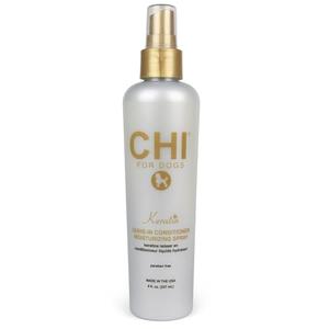 CHI for Dogs Keratin Leave-In Conditioner Spray - Moisturizing Dog Mist with Nourishing Formula for Dry Coats - Paraben Free and pH Balanced - Made in USA, 8 Fl Oz, Pack of 2