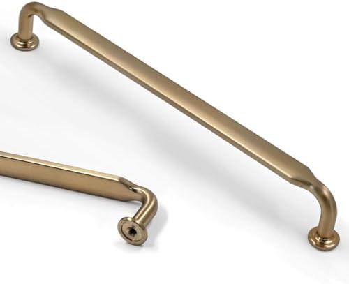 Asidrama 10 Pack 10 Inch(254mm) Champagne Bronze Kitchen Cabinet Handles, Cabinet Pulls Kitchen Cabinet Hardware for Cupboard Drawer Pulls