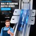 Cabinet Sliding Door Hinge with Handle, 180 Degree Swing Cabinet Door, Suitable for cabinets, Shoe cabinets, wardrobes, Corner Cabinet Doors (Bus Door Hinge, Set, 1)