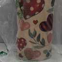 Artoid Mode Leaves Heart Valentines Kitchen Mats Set of 2, Low-Profile Home Decor Kitchen Rugs for Floor - 17x29 and 17x47 Inch