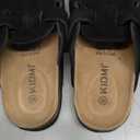 KIDMI Genuine Suede Clogs for Women Cork Footbed Sandals Leather Mules Potato Shoes with Arch Support Size 39