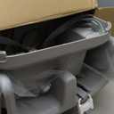 Fisher-Price SpaceSaver High Chair Navy Foliage, portable infant-to-toddler dining chair and booster seat with easy clean up features (Pacific Pebble)