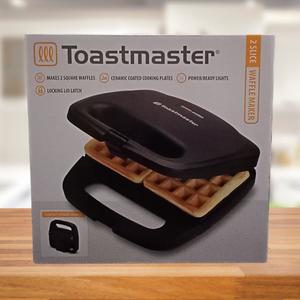 Toastmaster,Makes 2 Square Waffles,Nonstick Cooking Plates,Power/Ready Lights