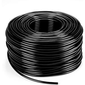 Bonviee 400ft 1/4 inch Drip Irrigation Tubing, Drip Irrigation Hose, Garden Watering Tube Line for Garden Watering System (Black)