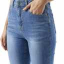 Zylioo Tall Jeans for Women 32"/34" Inseam Long Stretch Denim Pants Straight Leg Mid Rise Classic Fit for ExtraTallM Ladies (Blue)