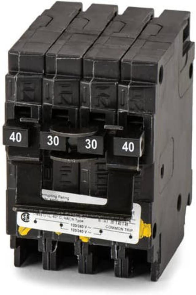 Siemens Q24030CT2 One 30-Amp One 40-Amp Double Pole Circuit Breaker