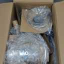 GreenLife 16 Piece Nonstick Cookware Set, Soft Grip Non-Toxic PFAS-Free Ceramic Pots & Pans, Dishwasher & Oven Safe, Frying, Sauce, Saute, Utensils, Glass Lids, Stay-Cool Handles, Wobble Free, Gray (Quartz Grey)