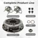 Silscvtt Transmission Dual Clutch Fork Kit Replacement for Ford Fiesta Focus EcoSport 2011-up 6DCT250