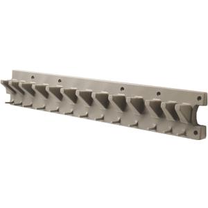 Suncast 2' Wall Mount Tool Organizer for Hanging Lawn and Garden Tools, 30 lb. Weight Capacity, Gray, Made in the USA (1 Pack)