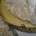 Fivenl 8 Pcs Cake Stand Gold Metal Dessert Table Display Set, 3-Tier Cupcake Stand, Cake Display Tower and Cookie Tray Rack Serving Tray for Birthday Party, Weddings, Baby Shower (Gold)