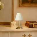 Chandelier Lamp Shades Set of 6 Clip-On,Beige Pleated Small Empire Lamp Shades for E12 Candelabra BulbsLight Covers for Chandeliers, Wall Sconces, Table Lamps