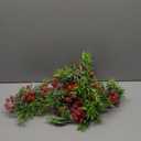 Joyhalo Christmas Garland with Lights Battery Operated - 5.6ft 20 LED Red Berry Lighted Christmas Garland, Christmas Decorations Prelit Garland Indoor Outdoor Fireplace, Stair, Railing, Mantle Decor (1 pack)