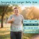 King Mills Plus Size Back Brace for Lower Back Pain, Breathable Obese Belly Support for Sciatica, Back Pain, Scoliosis, Two Sets of Support Bars. Lightweight. (Belly: 52" - 60") (Gray)