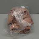 NICETOWN Linen Curtains 84 inch Length 2 Panels Burnt Orange, Grommet Privacy Added Thick Flax Linen Burlap Semi Sheer Light Filtering Window Curtain Drapes for Bedroom/Flat, W55 x L84