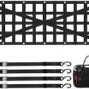 VEVOR Tailgate Net for Truck Bed, 54 in x 18 in, Cargo Net Durable with 4 Adjustable Buckle Straps, Cross-Reinforced Design, Extendable & Durable, Suitable for Truck, Trailer, Pickup, Boat, Jeep, SUV