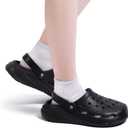 Kids Boys Girls Classic Camo Garden Clogs & Mules | Lightweight Summer Shoes - Quick-Dry Non-Slip Beach Clogs (Black)