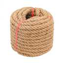 Jute Rope, 20mm Thick Twisted Manila Ropes,Tug of War Rope, Natural Heavy Duty Hemp Rope for Swing Bed, Crafts, Railing, Tug of War, Home Decorating (20mm,50ft)