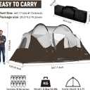 HIKERGARDEN 10 Person Camping Tent - Portable Easy Set Up Family Tent for Camp, Windproof Fabric Dome Tent Outdoor for Hiking, Backpacking, Traveling-14'x11'x74in(H)