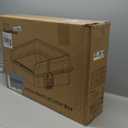 XXXL Stainless Steel Litter Box, 28.1'' Extra Large Metal Litter Box for Big and Multi Cats, Low Entry Design, Metal Pan, Non-Sticky, Anti-Leakage, Easy to Clean (Black)