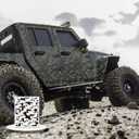 6 Pieces Camo Stencils for Spray Paint, Camouflage Grass Pattern Stencils Templates Reusable Digital Camo Paint Stencil for Boat DIY Crafts (Camo)