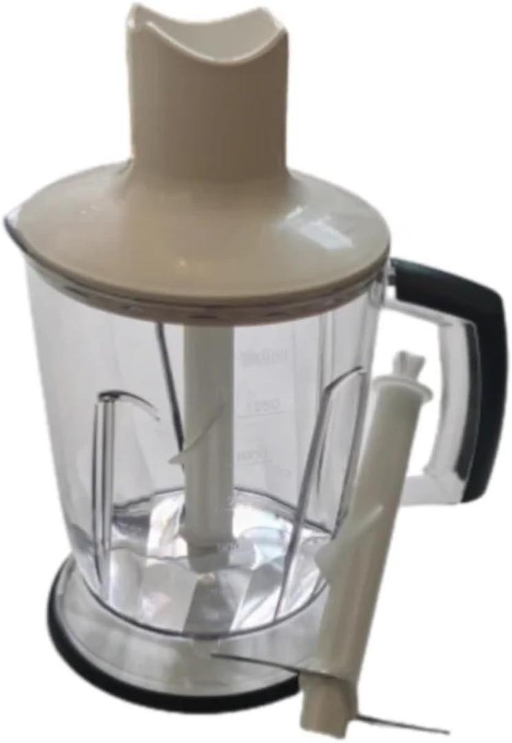 1250ML Stirring Cup Compatible for Braun 4165 4191 4199 4130 Host MQ735 MQ745 MQ775 MQ787 MQ500 MQ505 MQ525 MQ545 Replacement Cup