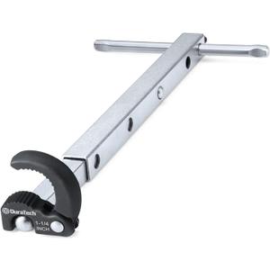 DURATECH Telescoping Basin Wrench, Sink Wrench, Adjustable 3/8'' to 1-1/4'' Capacity Jaw with 10" to 17" Extendable Handle, for Tight Space