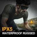 Wearable Bluetooth Speaker, Bluetooth 5.4 Clip On Wireless Speaker with Mic, TWS Function, 12Hrs Playtime, IPX5 Waterproof, Mini Portable Speakers for Outdoor Working, Biking, Running