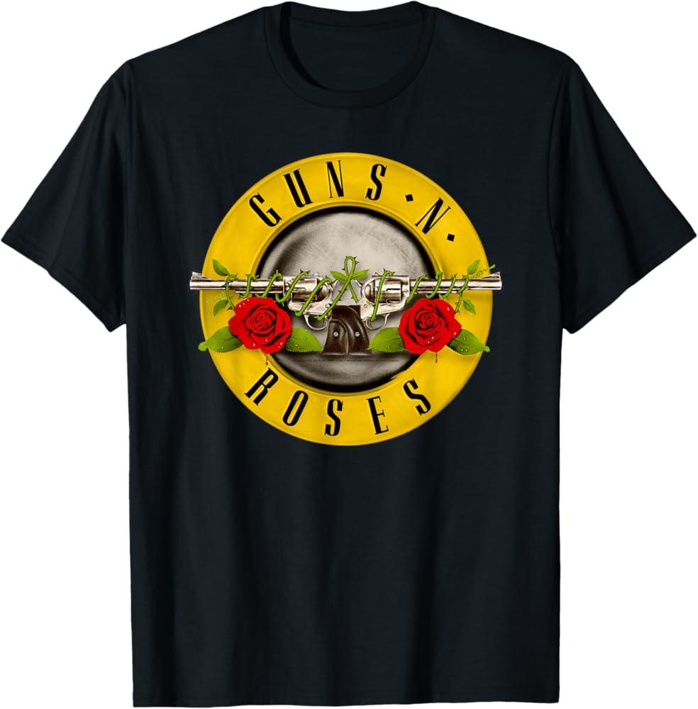 Guns N' Roses Official Bullet Logo T-Shirt, Size S