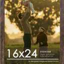 16x24 Picture Frame, Rustic Brown 16 x 24 Poster Frame for Horizontal or Vertical Wall Mounting, 1 Pack