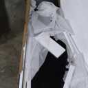 YITAHOME Farmhouse TV Stand for 65 Inch Television Stand, Entertainment Center with Power Outlets and Open Shelf, Rustic Media Console TV Cabinet for Living Room, White/Black