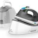 Steamfast SF-760 Portable Cordless Steam Iron, With Carrying Case, Non-Stick Sole Plate, White